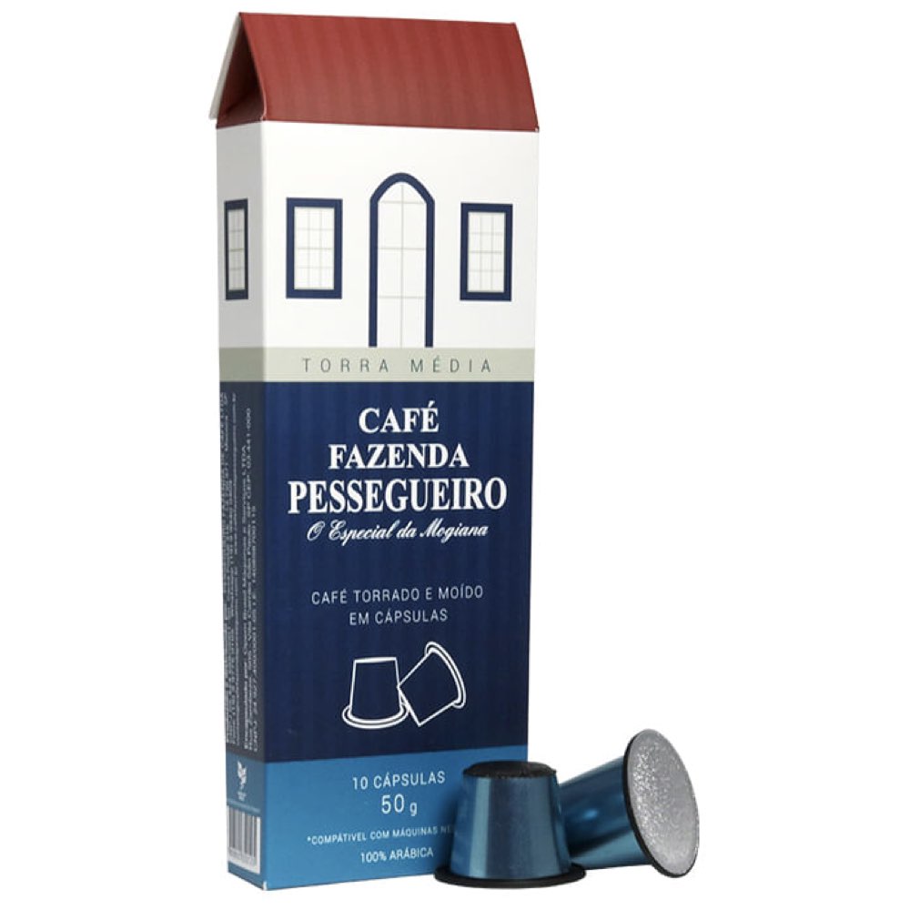 Fazenda Pessegueiro Medium Roast Gourmet Coffee in Nespresso Capsules 10 Units