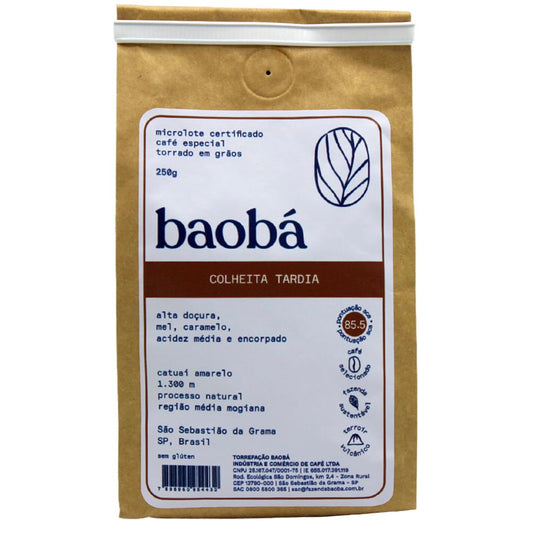 Baoba Special Microlot Late Harvest Gourmet Coffee Beans 85,5 pts. 250g