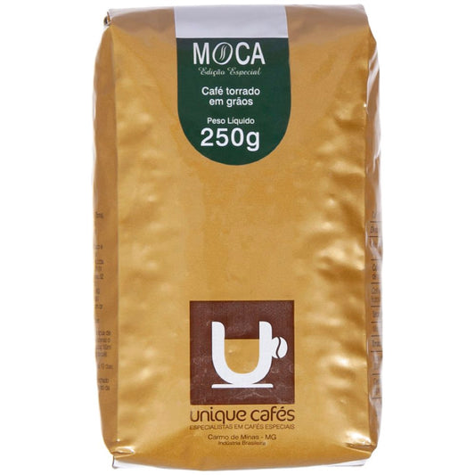 Unique Special Gourmet Coffee Moca Roasted In Beans 250g