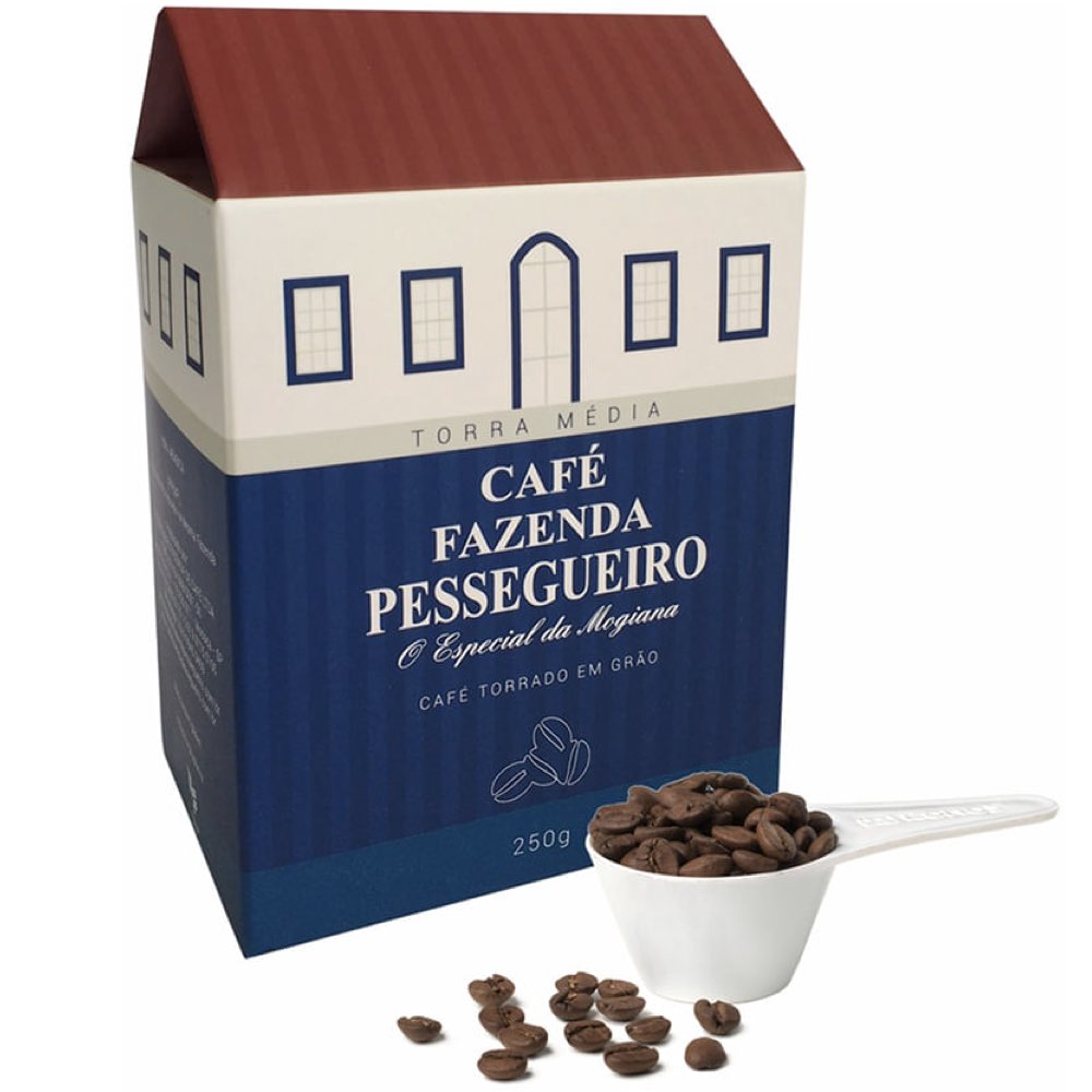 Fazenda Pessegueiro Medium Roast Beans Gourmet Coffee 250g